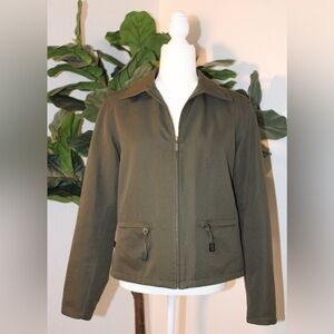 Gap Olive Green Utility Jacket Zip Up